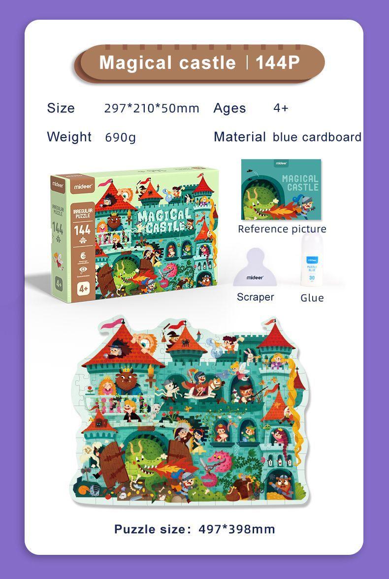 Puzzle Irregular Castillo Mágico - 144 Piezas-3