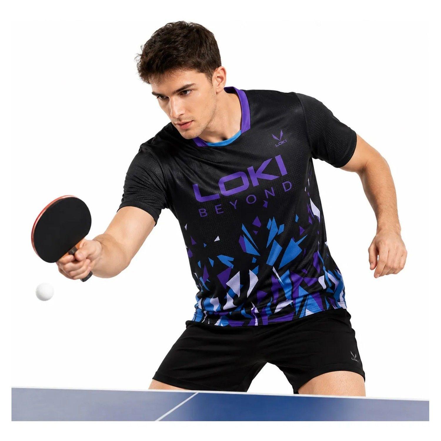 Polera Deportiva Loki Tenis De Mesa Secado Rápido Unisex-2
