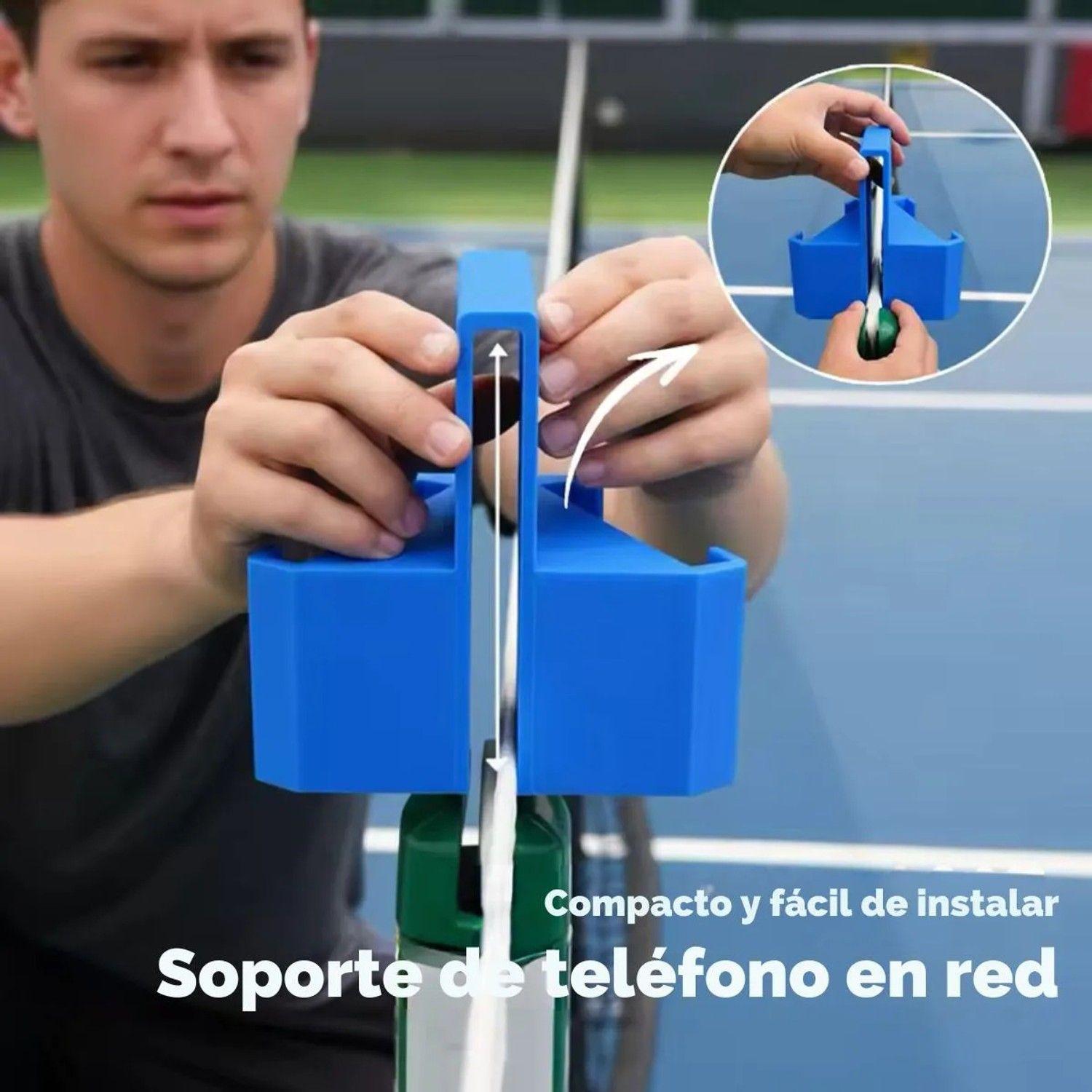 Soporte Doble Para Teléfono En Red Tenis / Padel-2