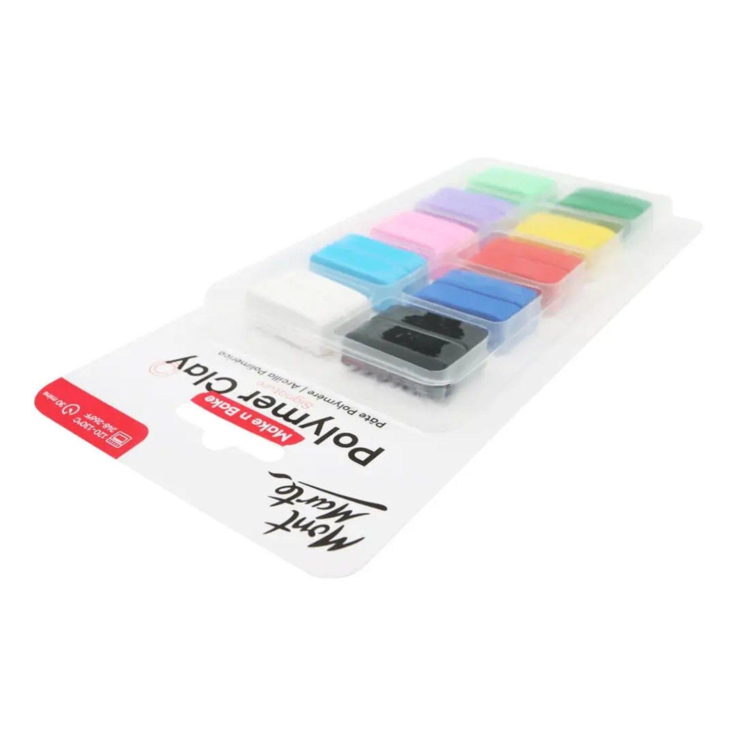 Set 10 Arcillas Polimérica Varios Colores De 100g Mont Marte-5
