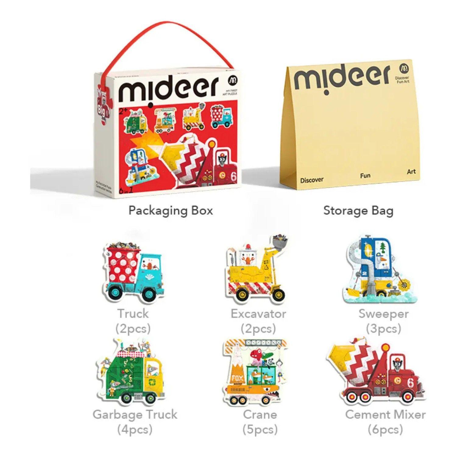 Mi Primer Puzzle (máquinas De Construcción) - Mideer-2