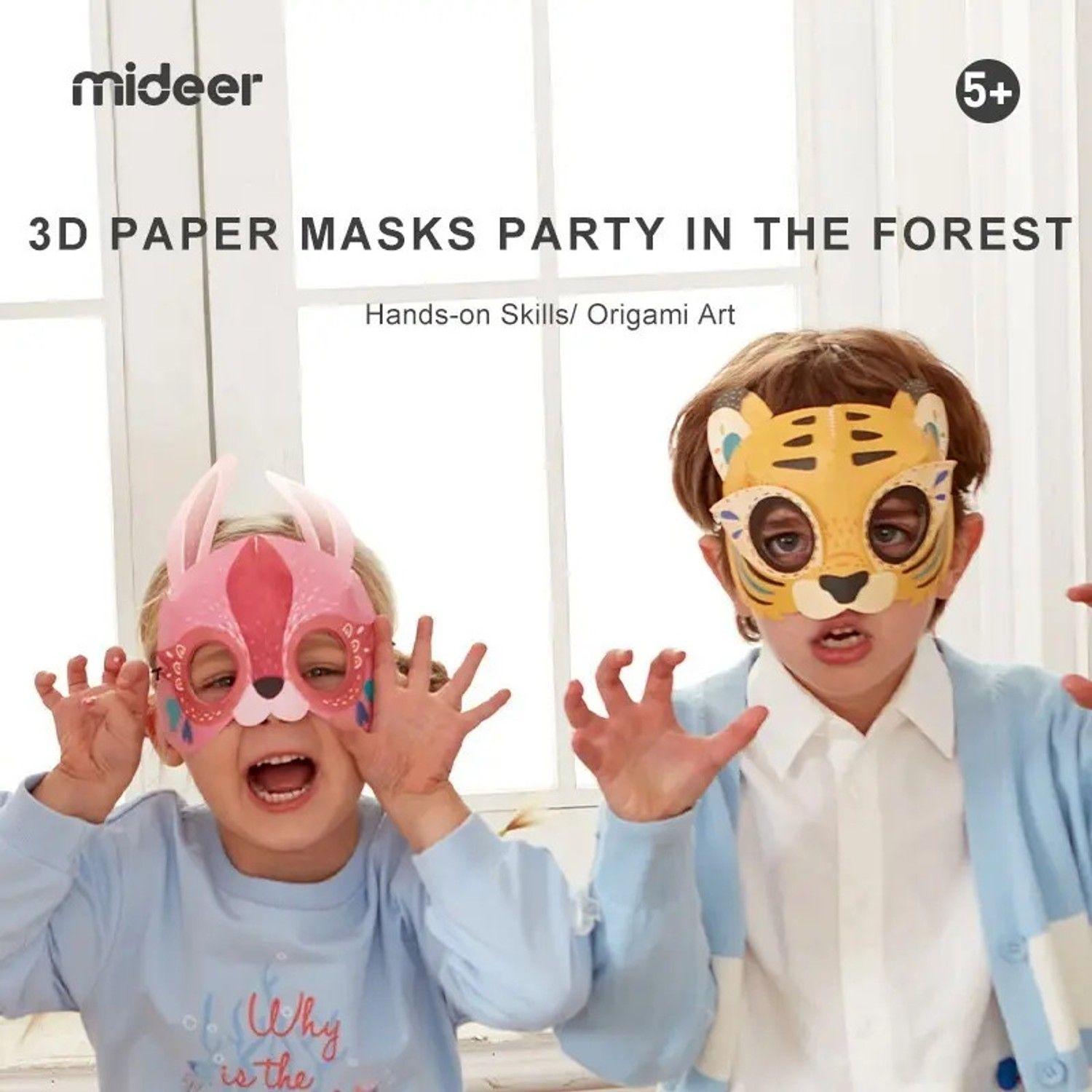 Máscaras De Animales Para Niños - Fiesta En El Bosque-3