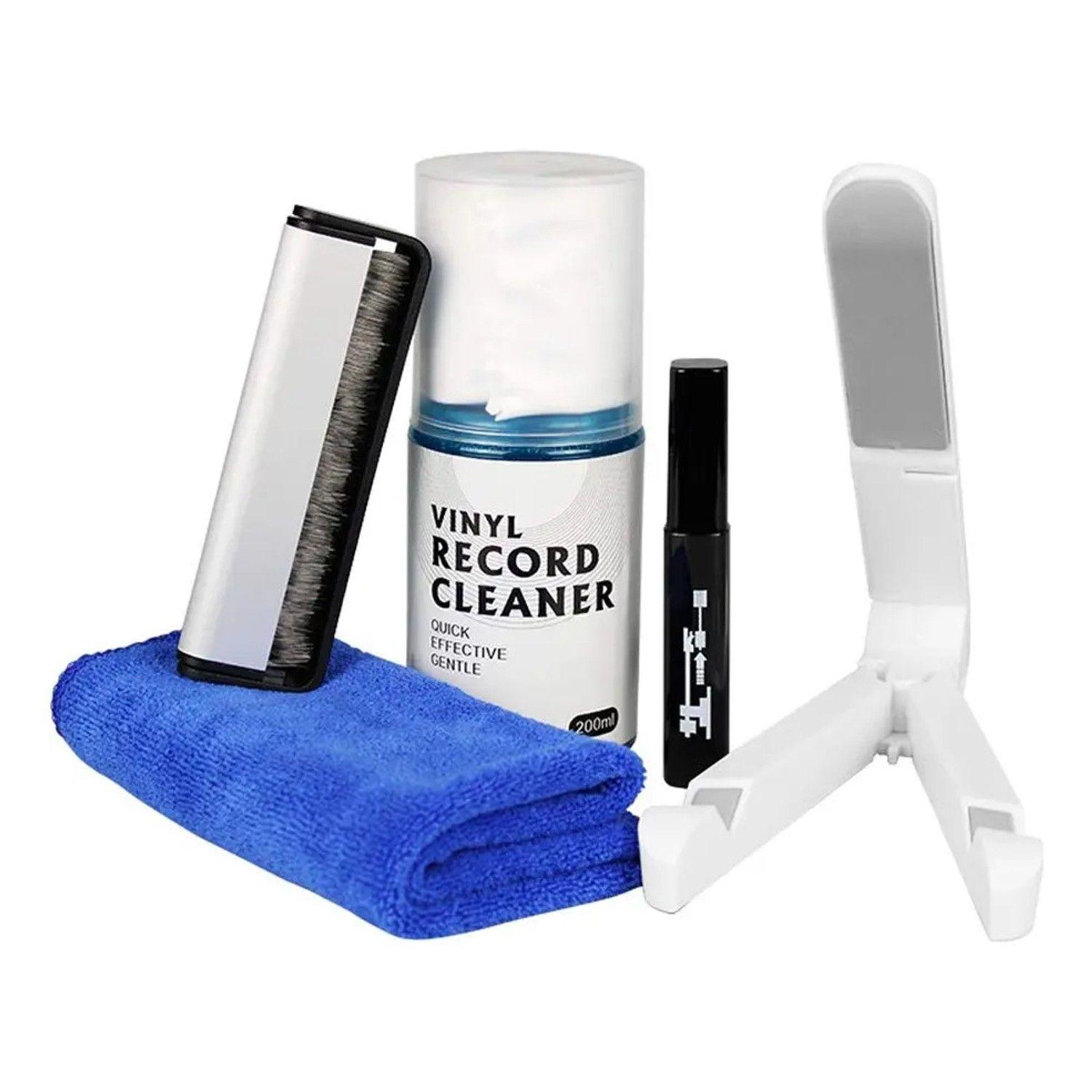 Kit Limpiador Vinilos Y Agujas Tornamesa 5en1 Goka Solución-0