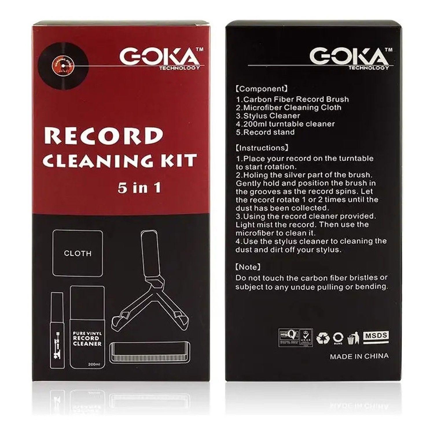 Kit Limpiador Vinilos Y Agujas Tornamesa 5en1 Goka Solución-7