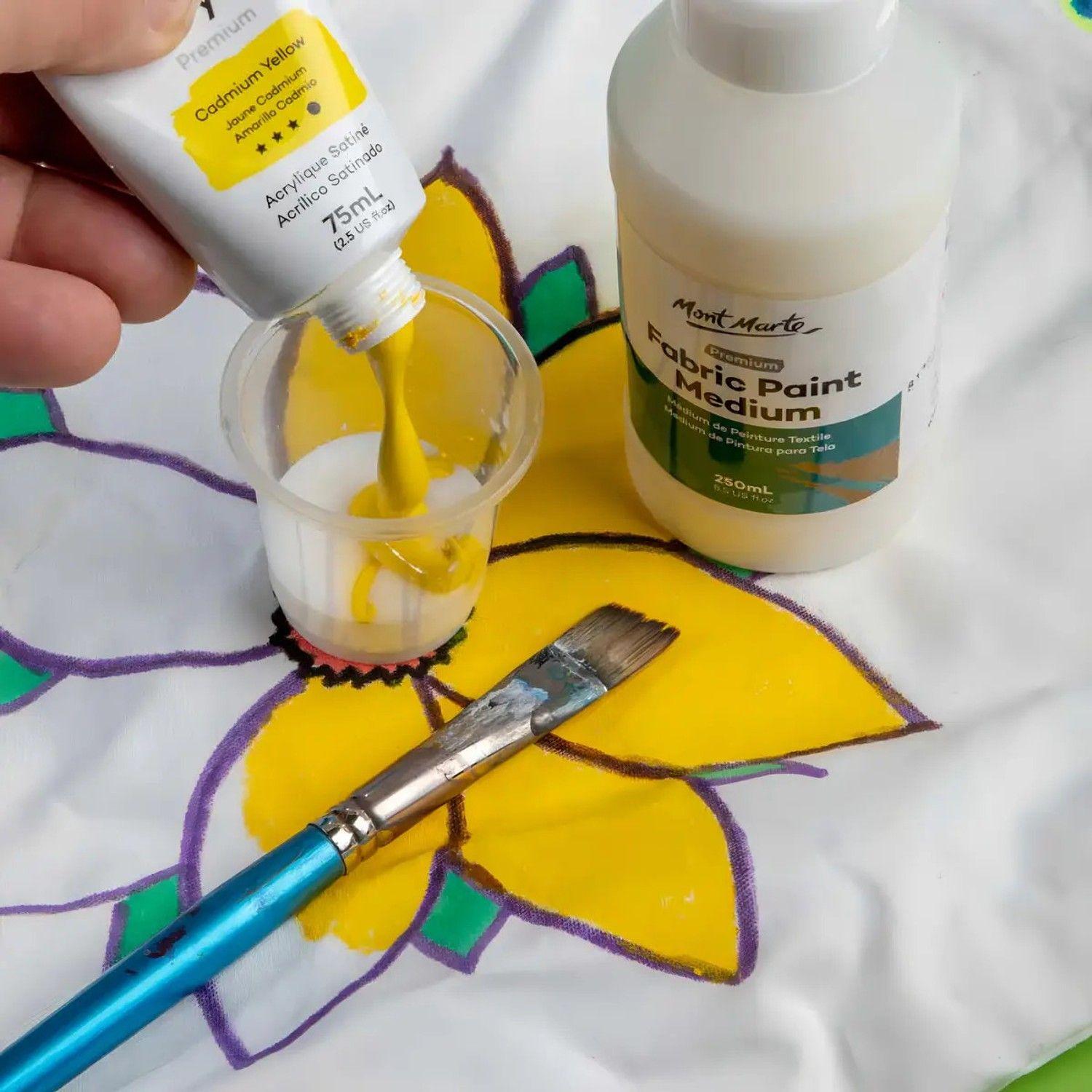 Médium Acrílico Mont Marte Blanco 250ml Para Pintura En Tela-2