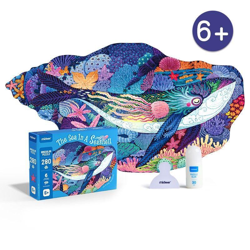 Puzzle La Ballena y el mar en una caracola - Mideer - Rompecabezas-1