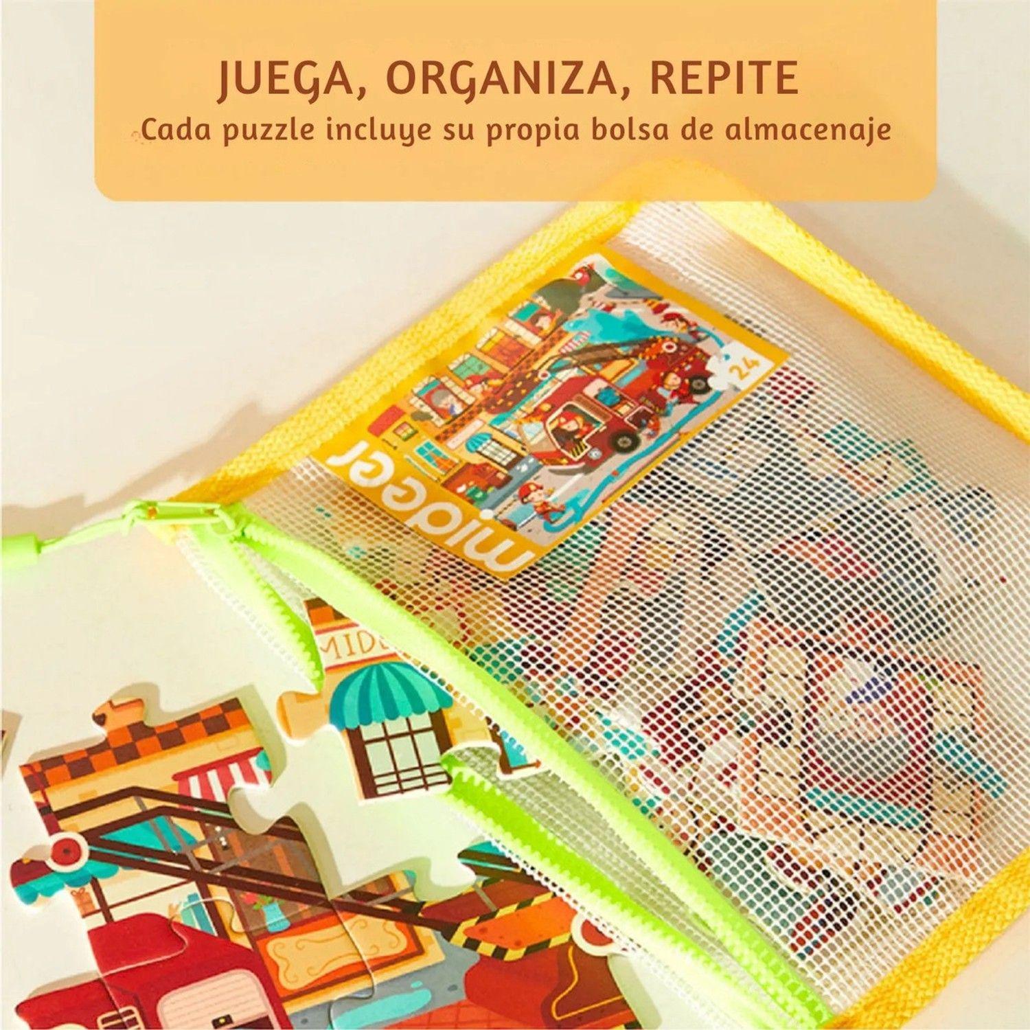 Puzzle Progresivo 3 En 1 Buenos Hábitos Nivel +2 Años Mideer-3
