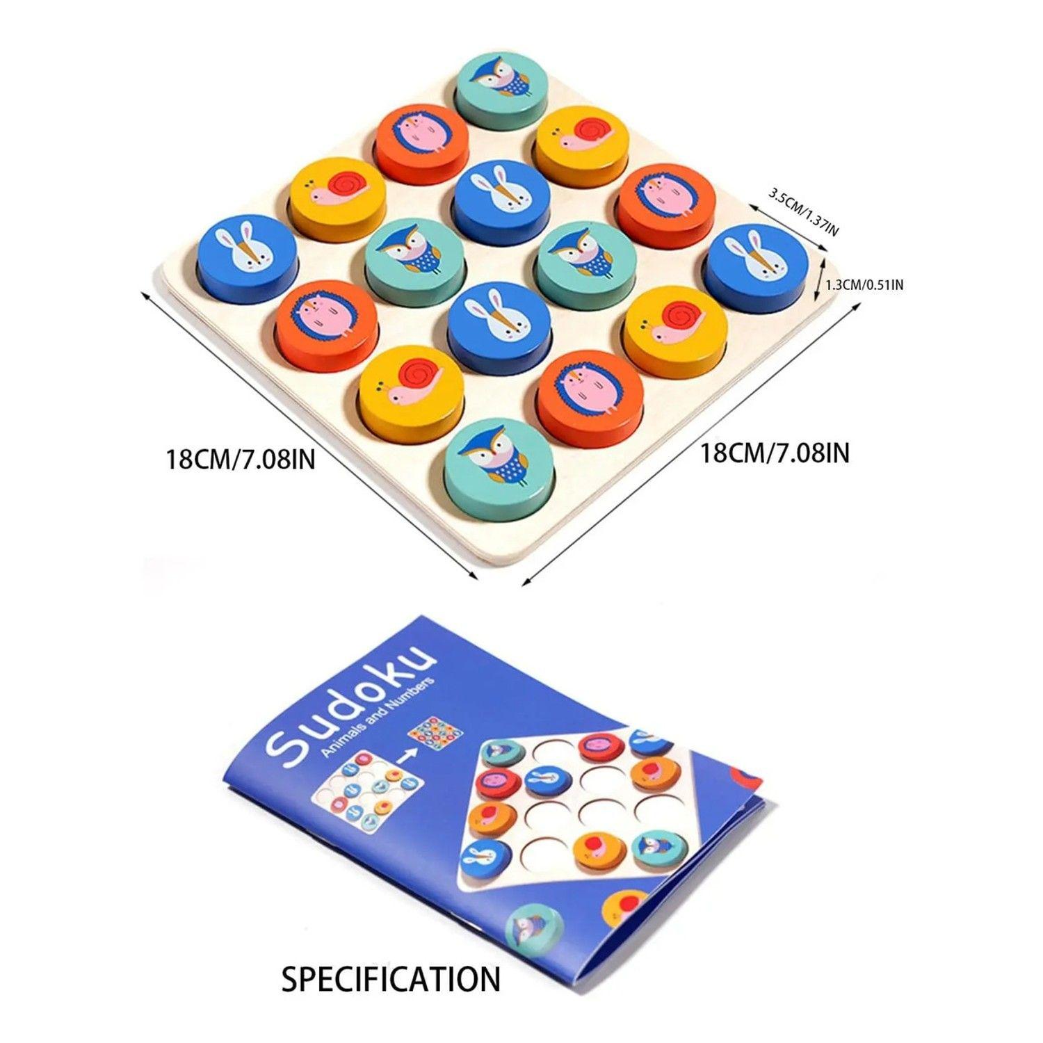 Sudoku De Madera Para Pre Escolares Matemáticas Montessori-4