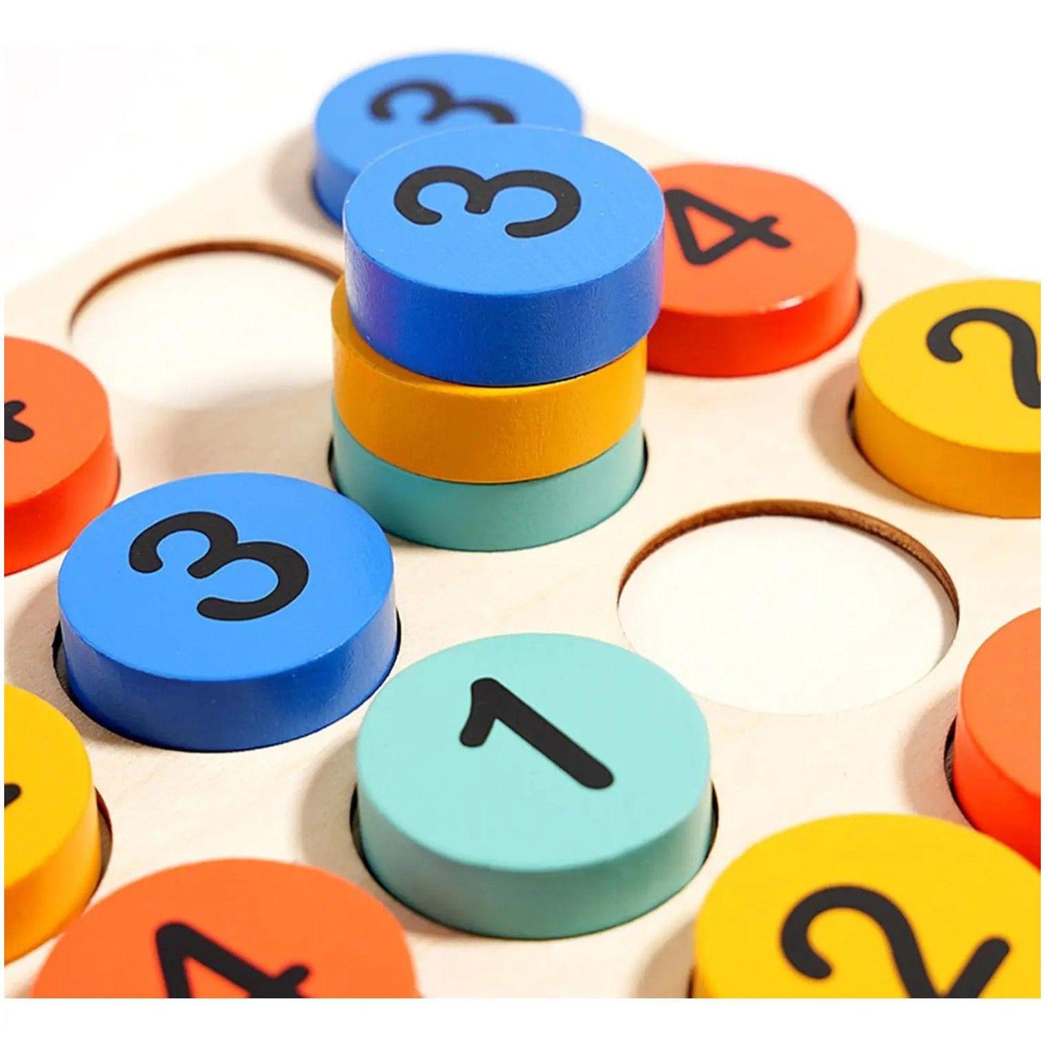 Sudoku De Madera Para Pre Escolares Matemáticas Montessori-6