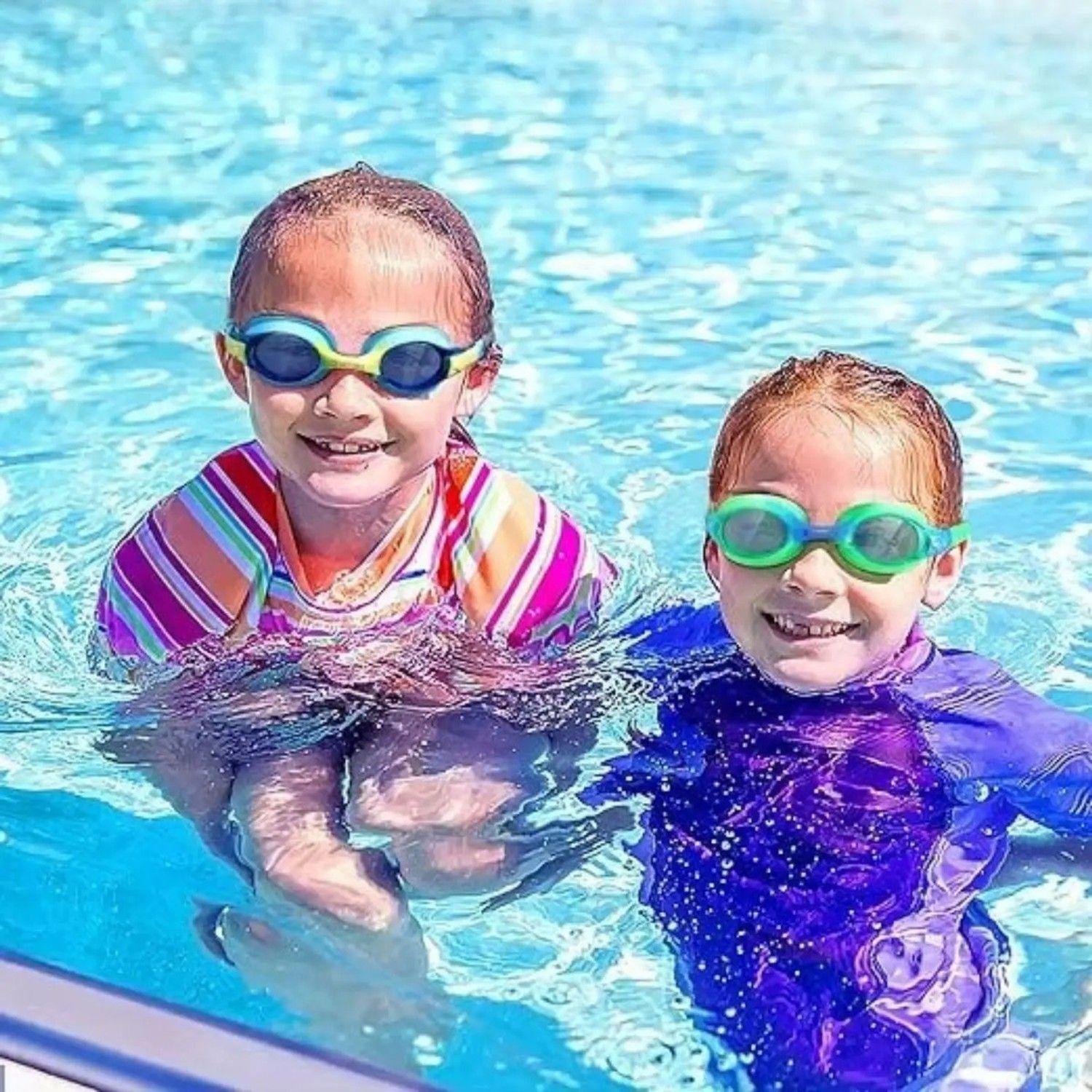 Lentes Natación Niños Piscina Uv Antiempañante Y Estuche-4