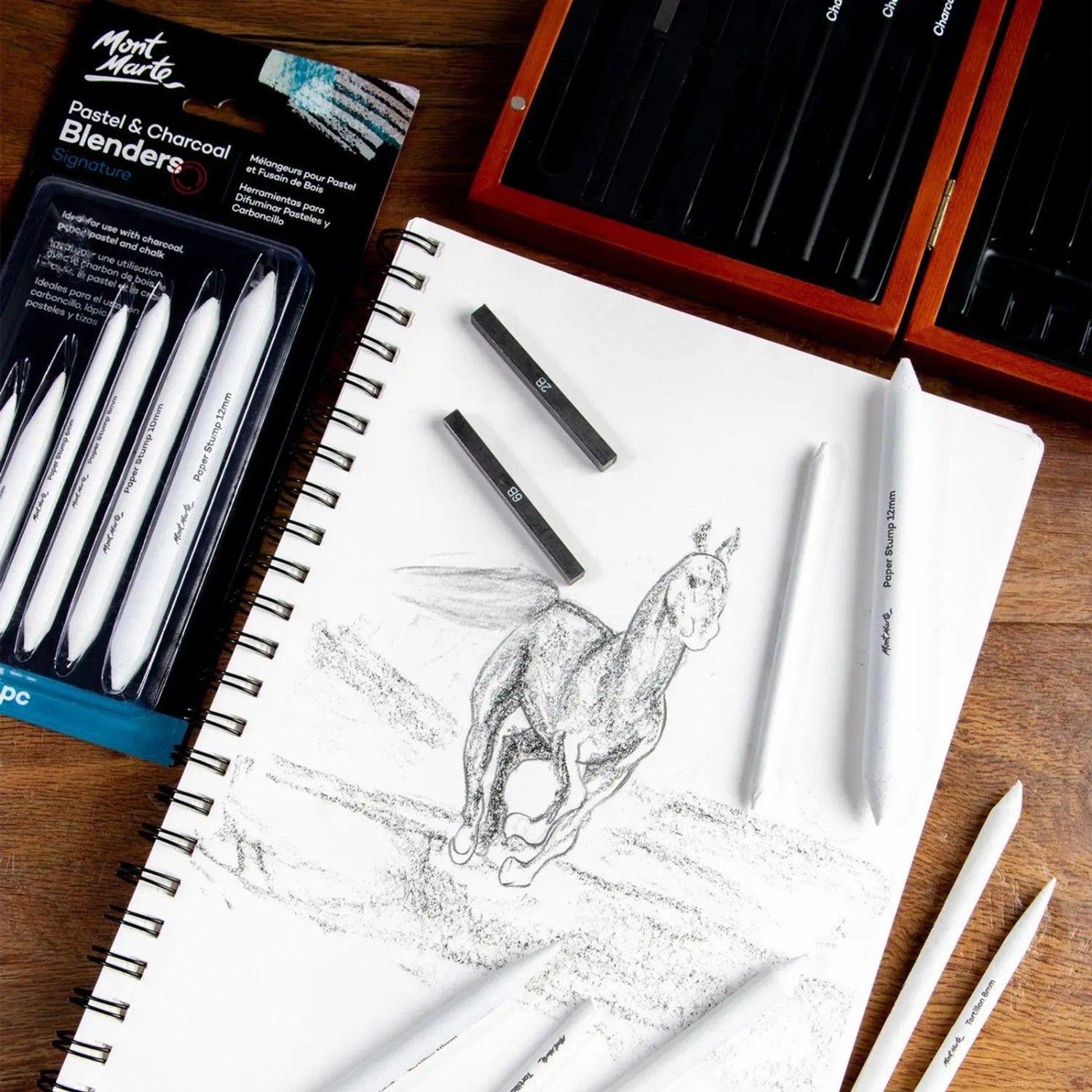 Set De 7 Lápices Difuminadores Para Dibujo Arte Mont Marte-6