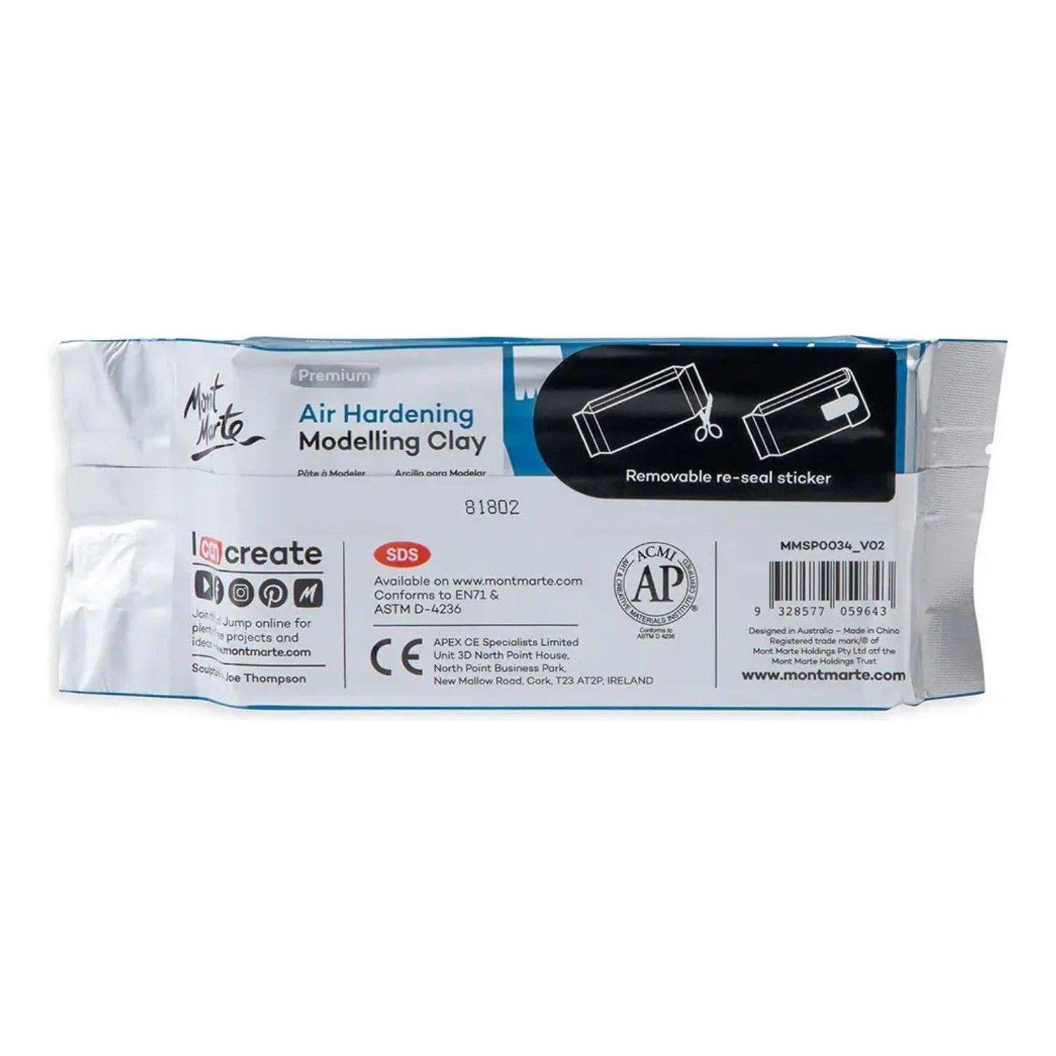 Arcilla Modelar Secado Al Aire Granito 500 Gr Mont Marte-6