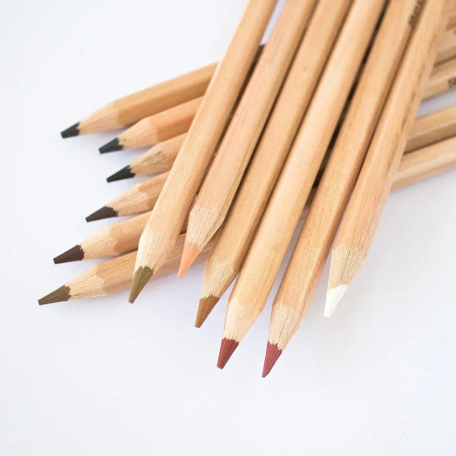 Set 12 Lápices De Dibujo Color Piel Profesional Mont Marte-1