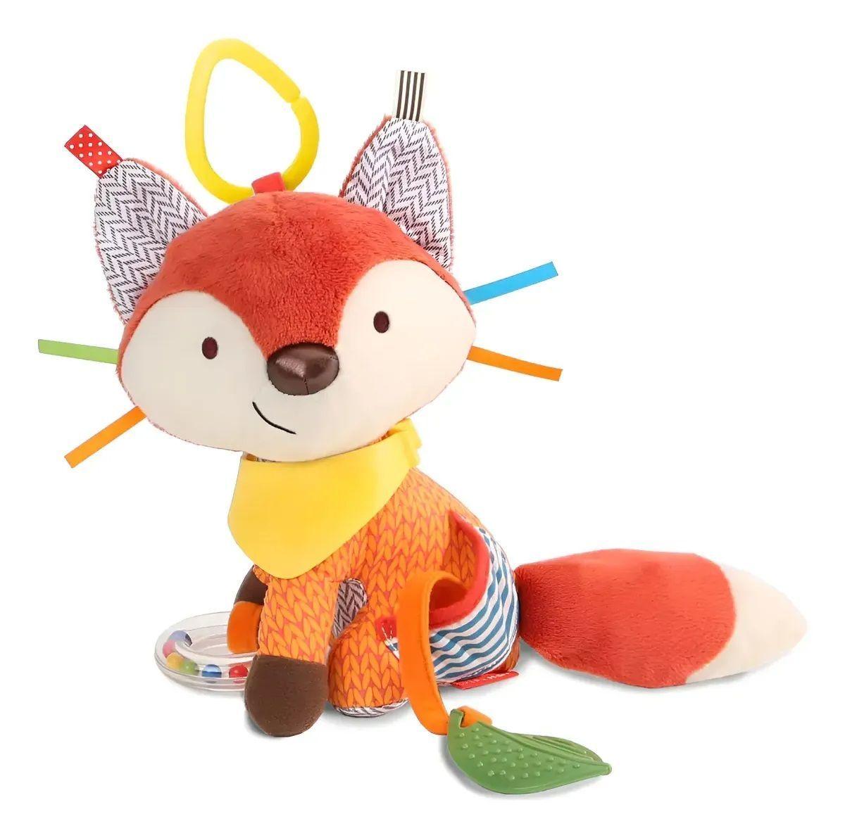 Peluche Animales Sensorial Con Mordedor Y Sonajero-0