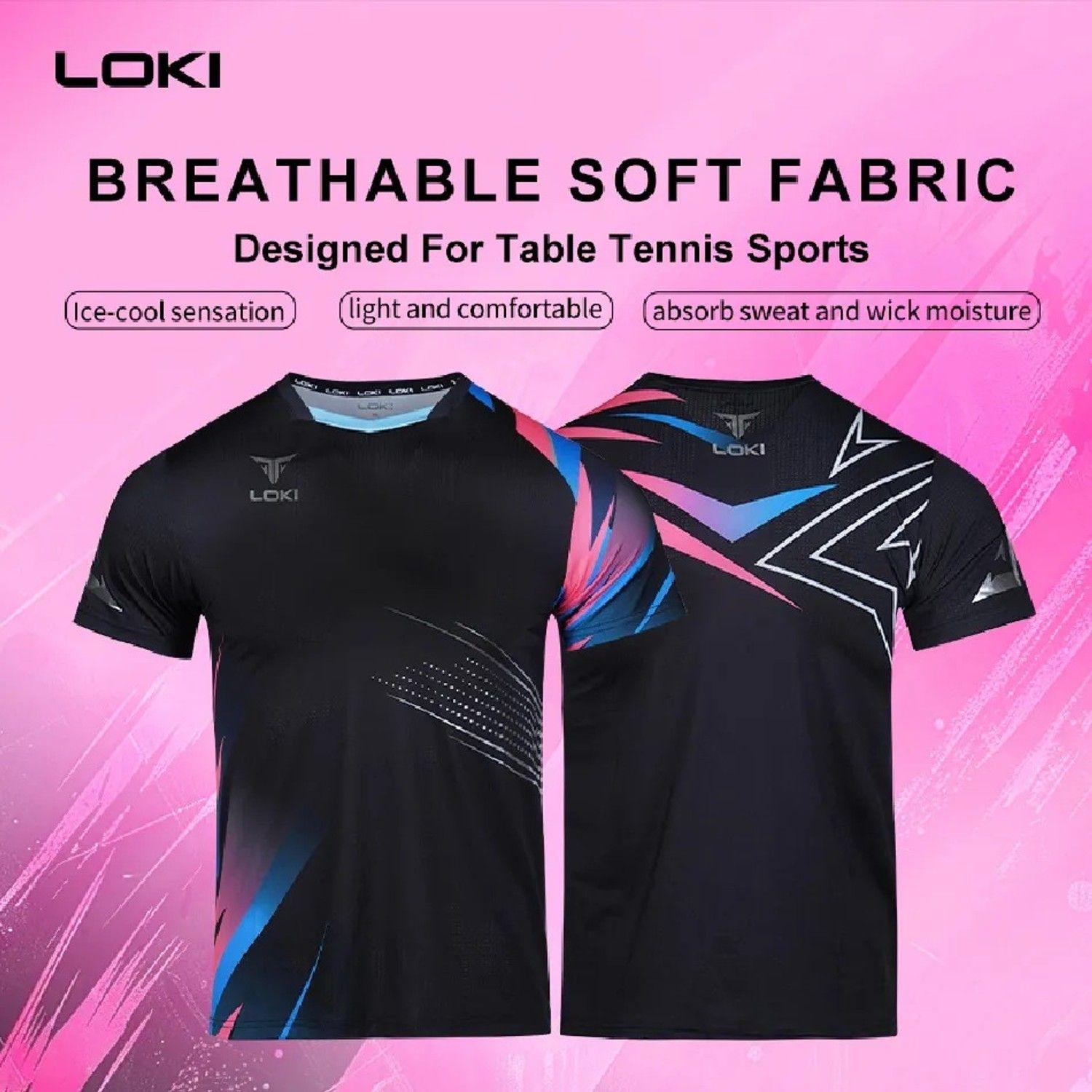 Polera Deportiva Loki Tenis De Mesa Secado Rápido Unisex-3