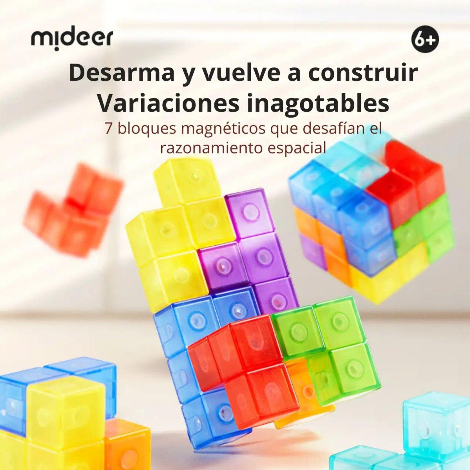 Juego De Lógica Cubo Magnético Bloques De Construcción-4