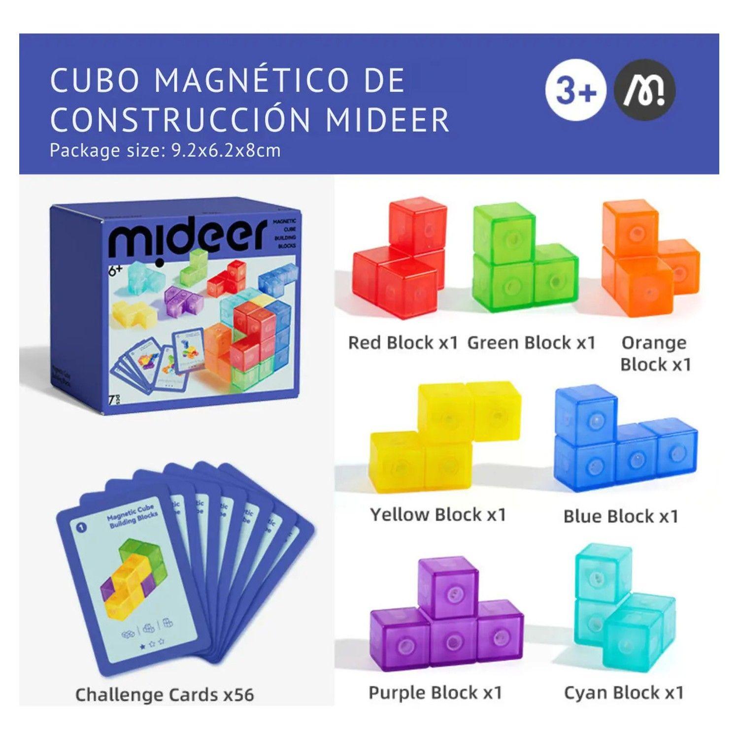 Juego De Lógica Cubo Magnético Bloques De Construcción-6