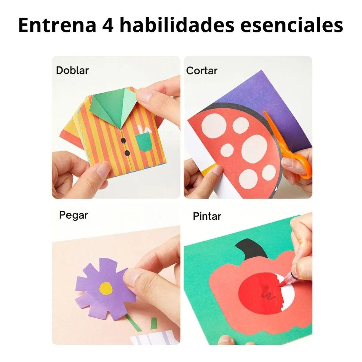 Set Manualidades Preescolar 4 En 1 Mideer Cortar Y Origami-1