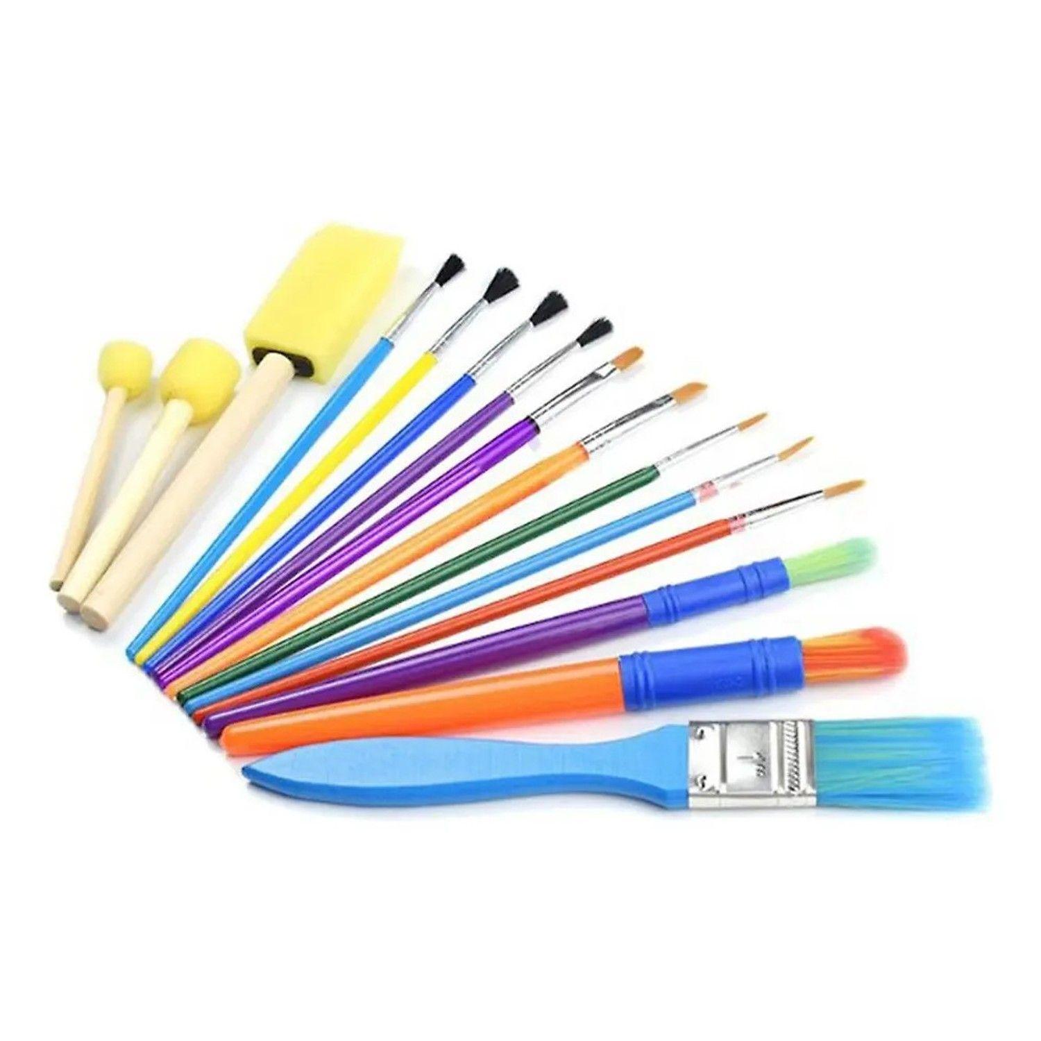 Kit De Pinceles Y Brochas Para Pintar 15 Pcs Mont Marte-1