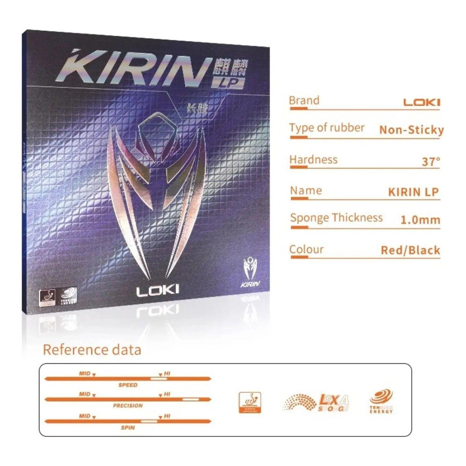 Goma Profesional Tenis De Mesa Poro Largo Loki Kirin Fl-5