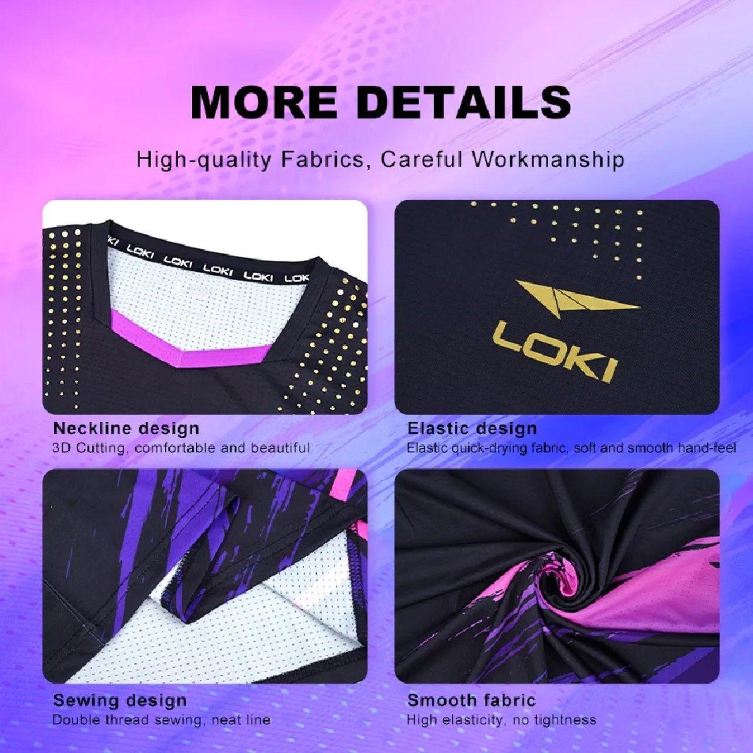 Polera Deportiva Loki Tenis De Mesa Secado Rápido Unisex-3