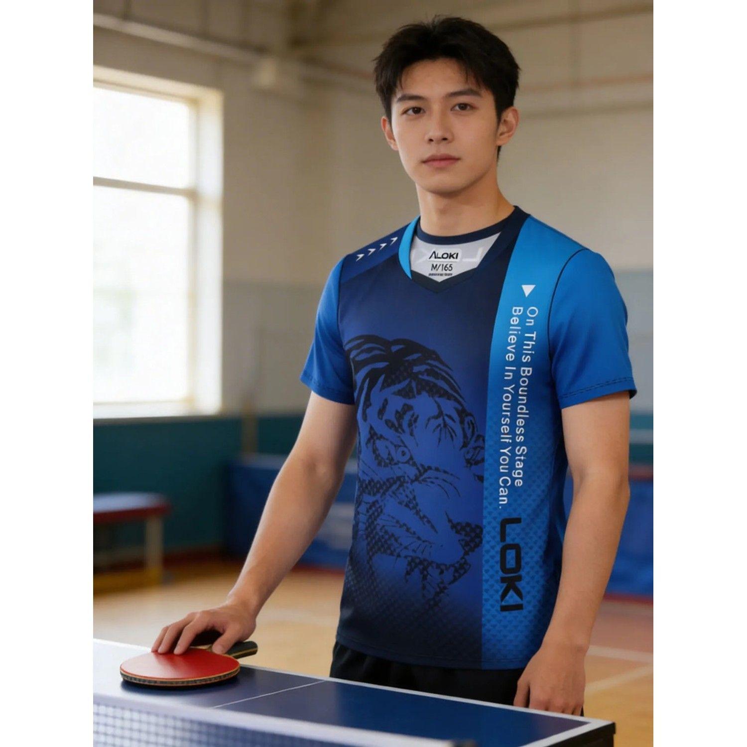 Polera Camiseta Profesional Tenis De Mesa Loki Ping Pong -0