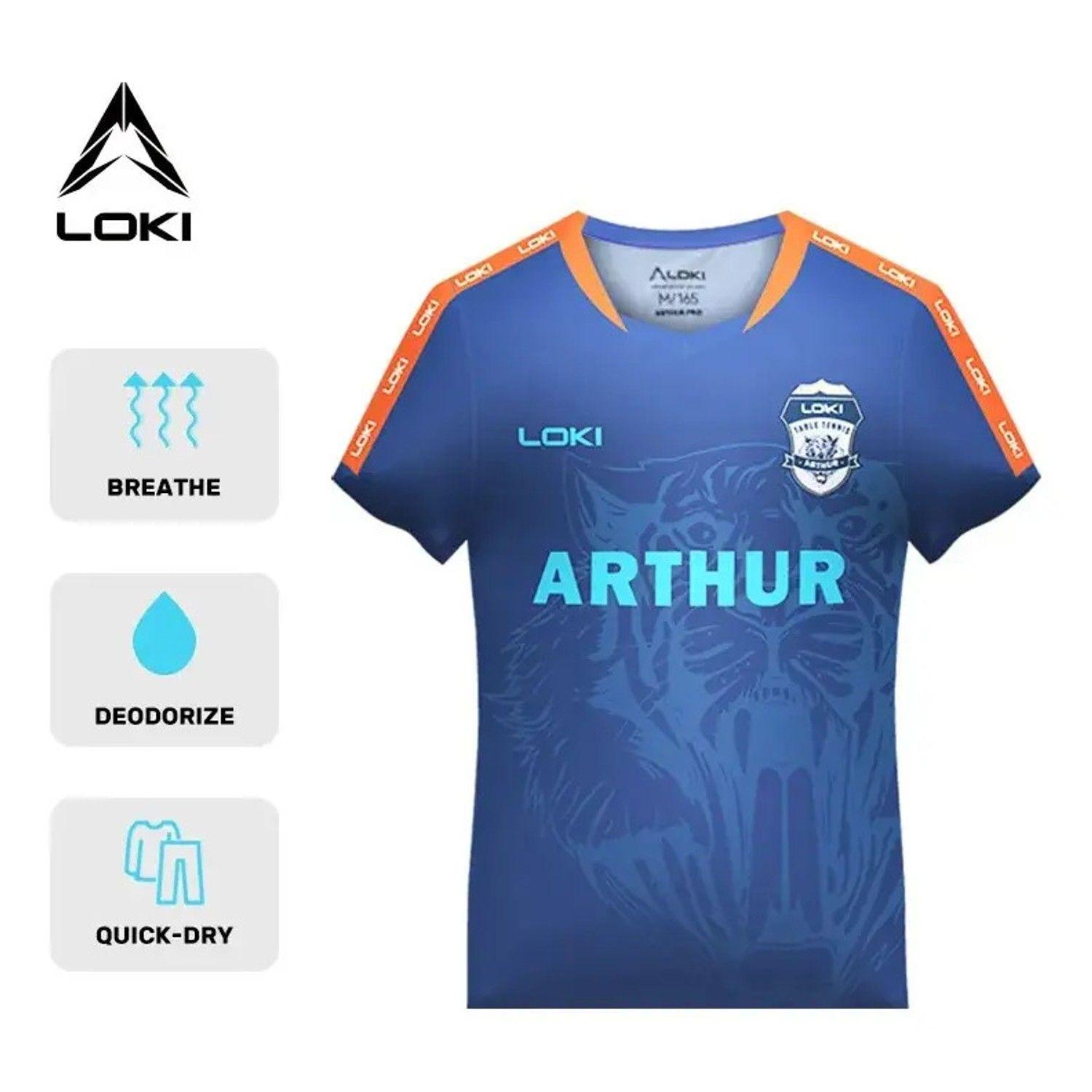 Polera Camiseta Profesional Tenis De Mesa Loki Ping Pong -4