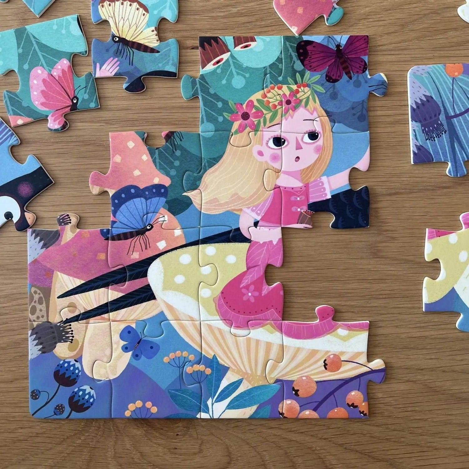 Puzzle Progresivo De Princesas 3 En 1 Nivel 3 Mideer-3