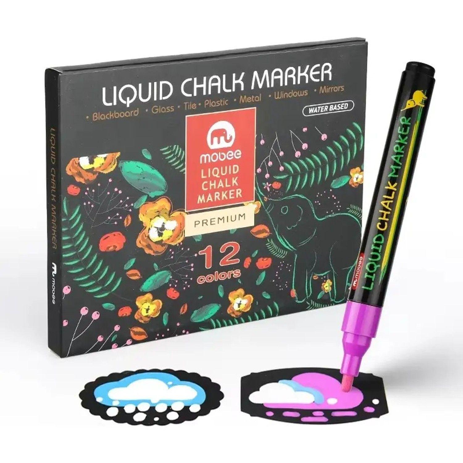 Set Marcadores Tiza Líquida Mobee 12 Colores-3