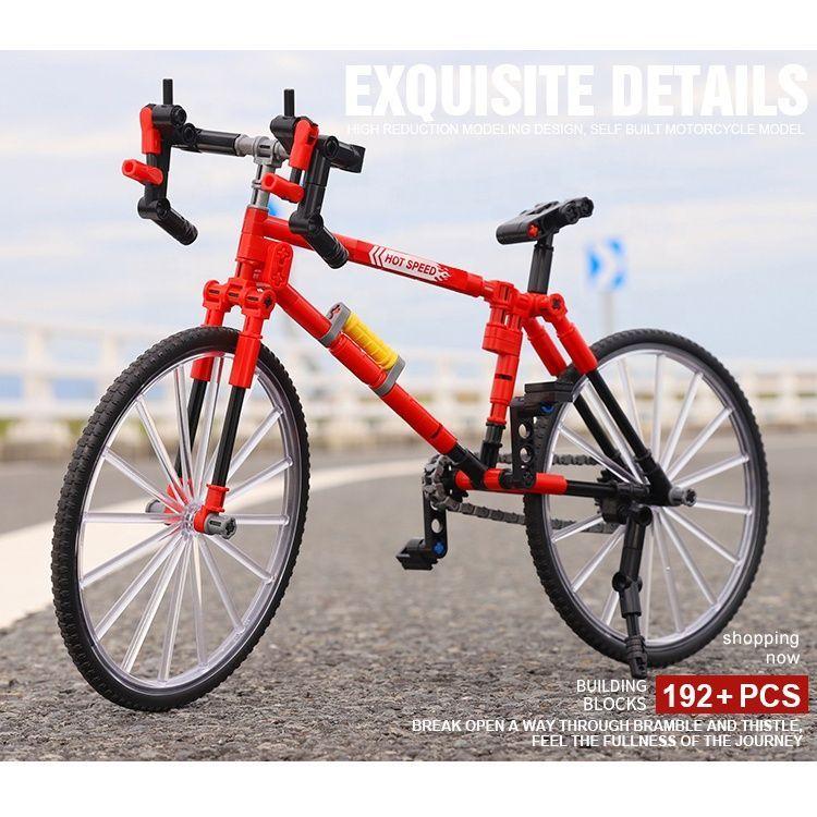 Bicicleta a Escala Armable Color Rojo - 192 pcs-4