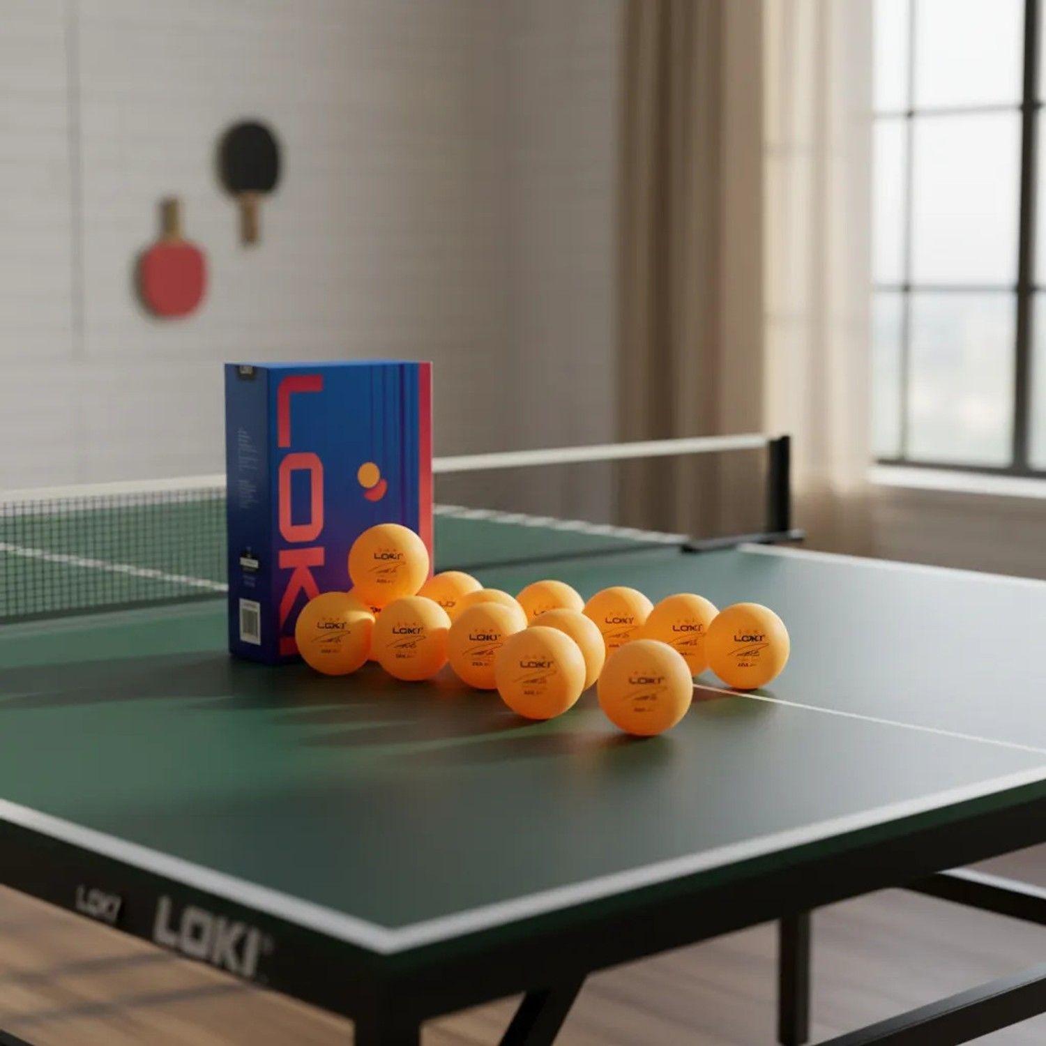 Loki Set 18 Pelotas Ping Pong Pro 3 Estrellas Abs 40+-4