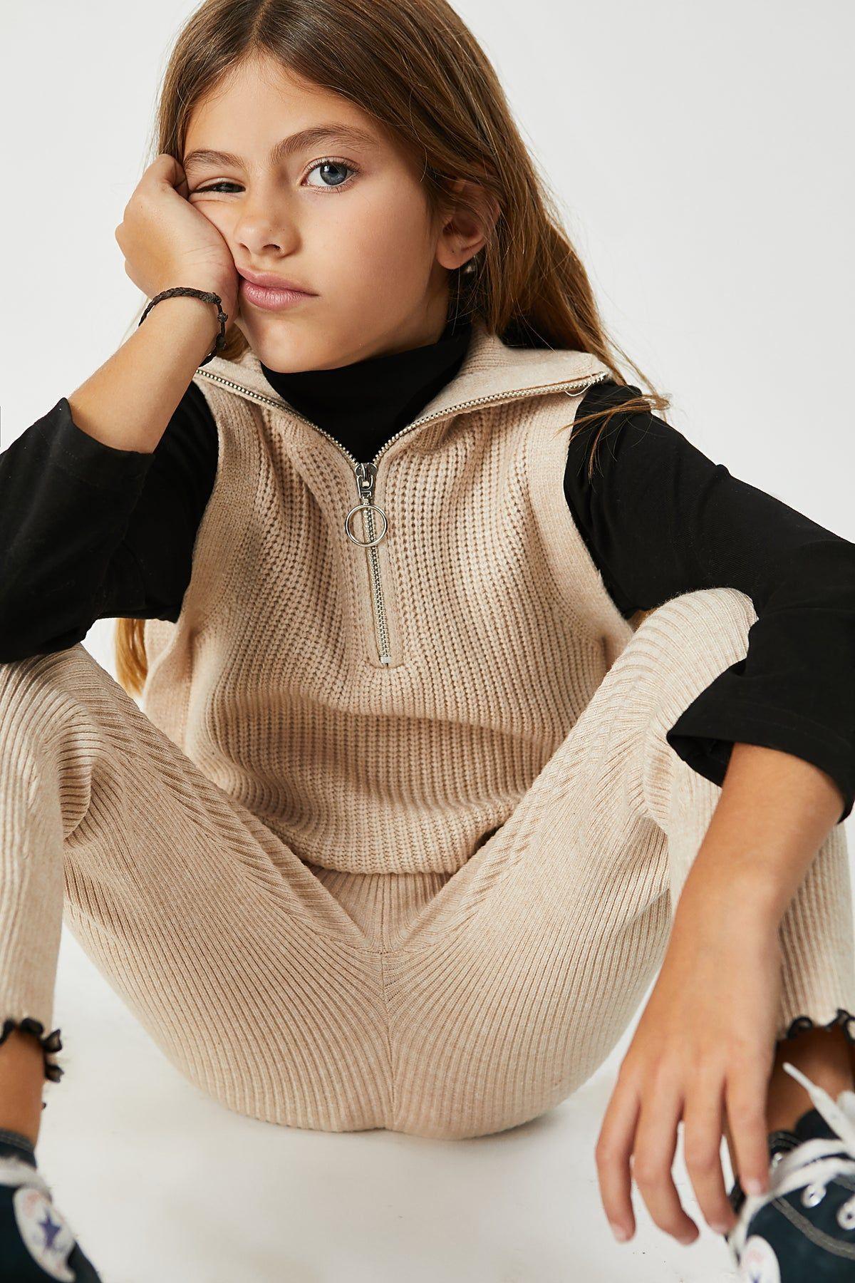 YG007 - Chaleco Kids Foster camel-2