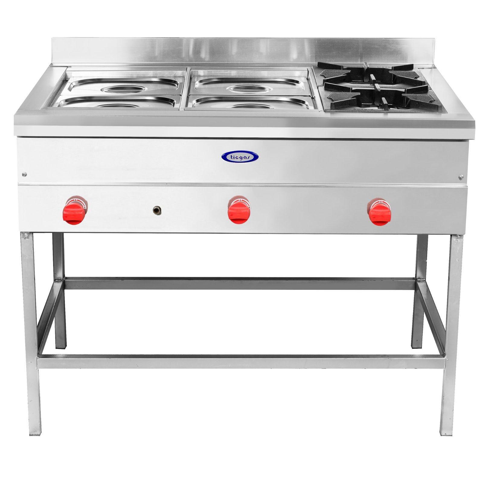 Baño Maria 4 Depositos + 2 Quemadores Ticgas_GLP-0