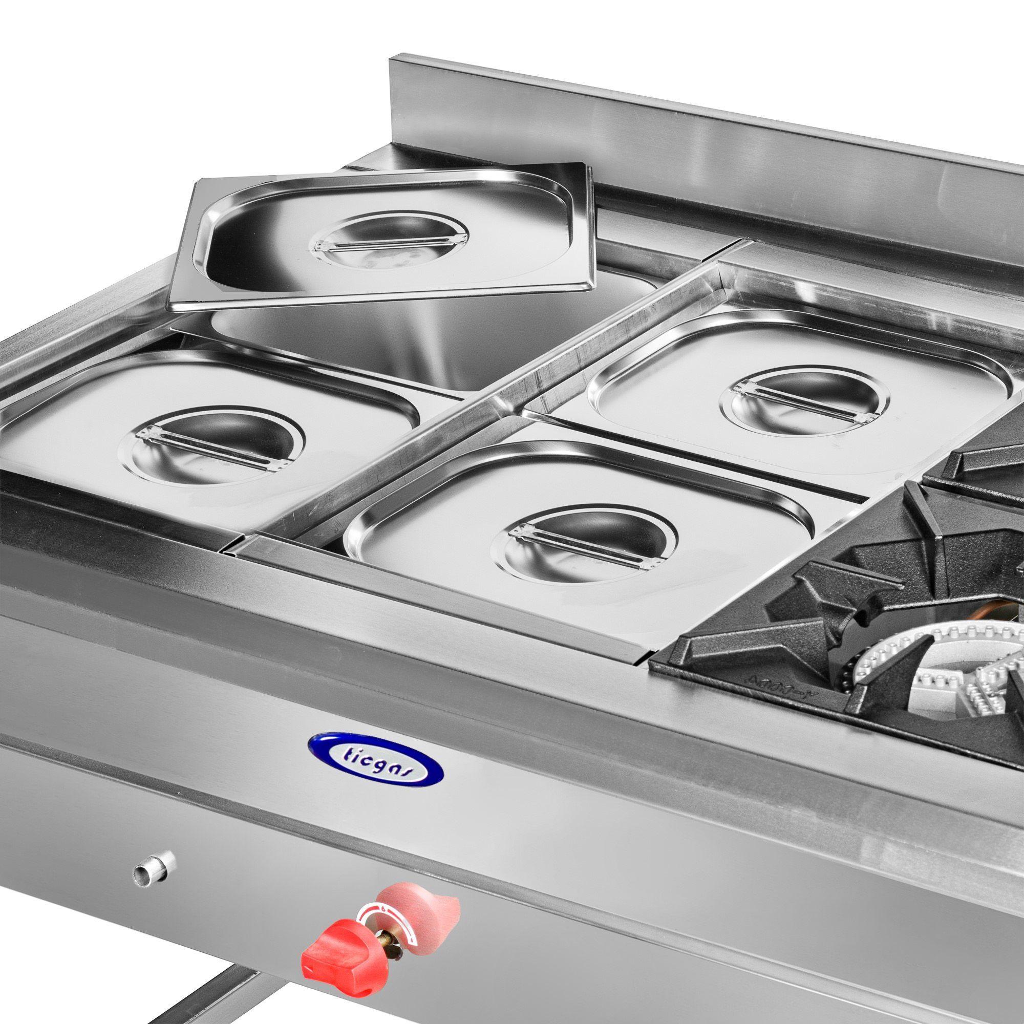 Baño Maria 4 Depositos + 2 Quemadores Ticgas_GLP-3