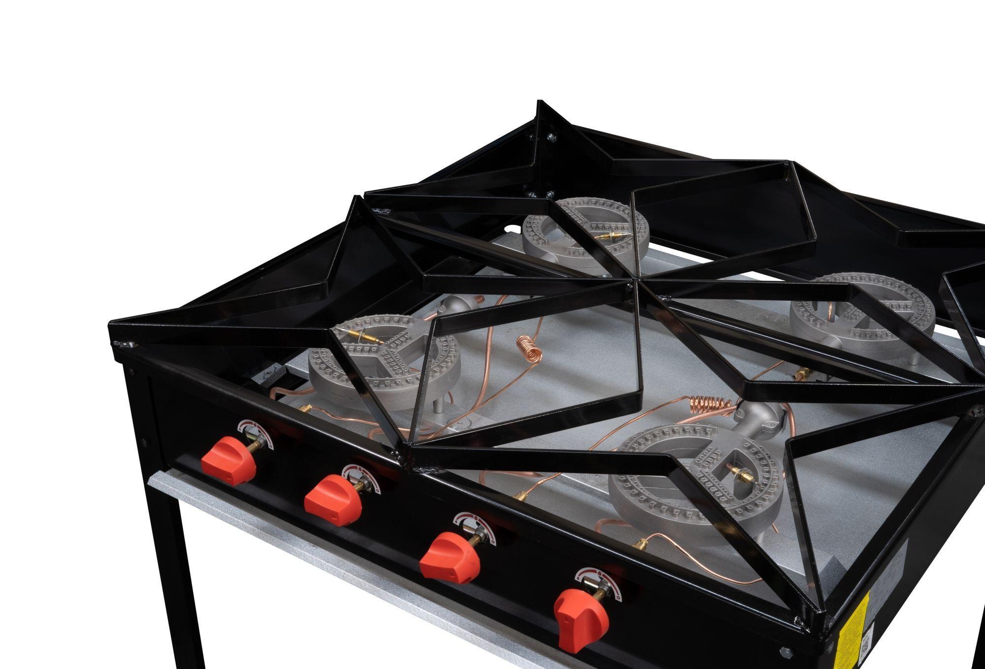 Anafe Ticgas 4 Quemadores alto. económico. (Quemador 180mm) Gas Natural-1