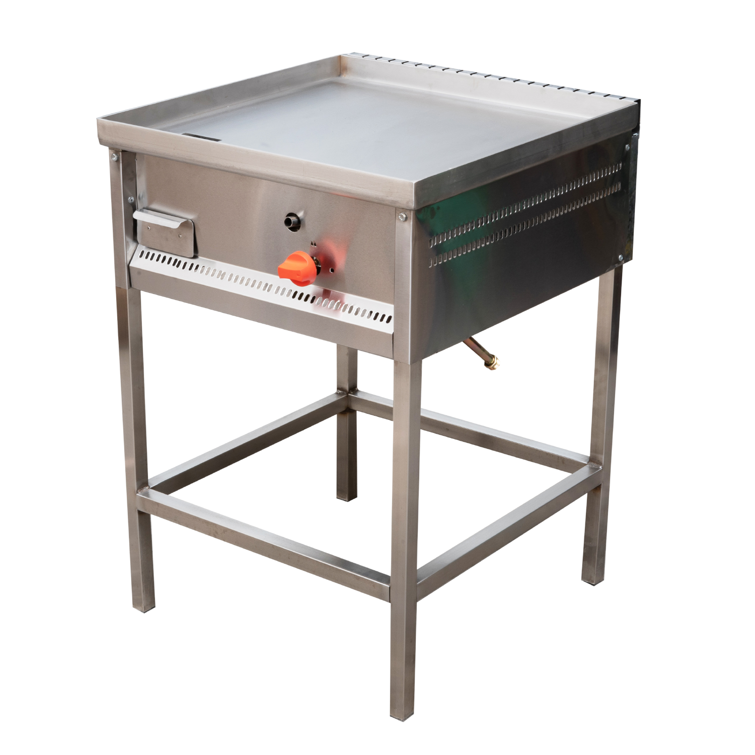 Plancha Churrasquera Industrial Ticgas 600x600 Full Inoxidable, Gas Licuado-1