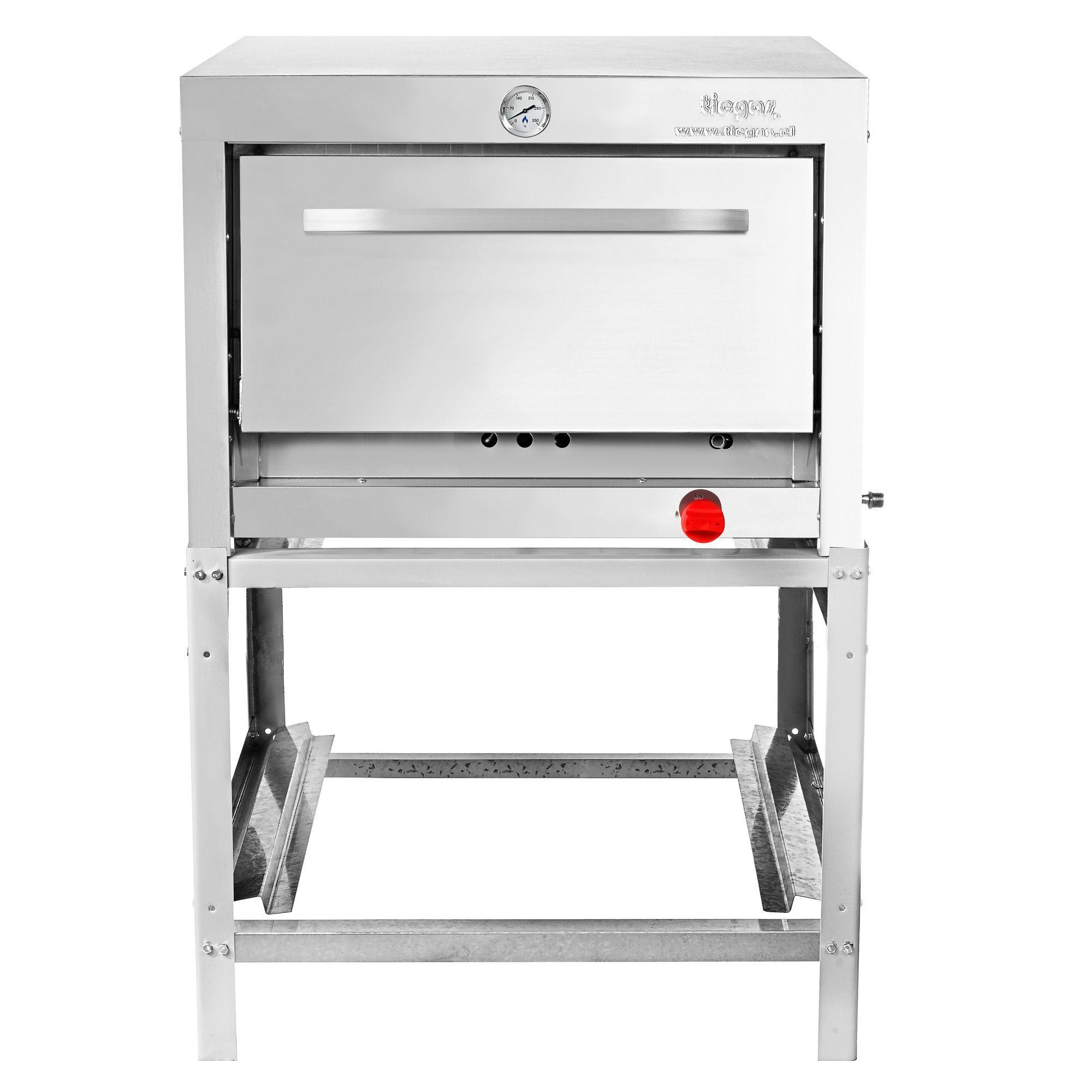 Horno Ticgas 1 Cámara Inox. Semi Industrial. 58x65 gas natural-0