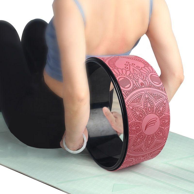 Rueda Aro De Apoyo Yoga 33 cm Color Rosado-4
