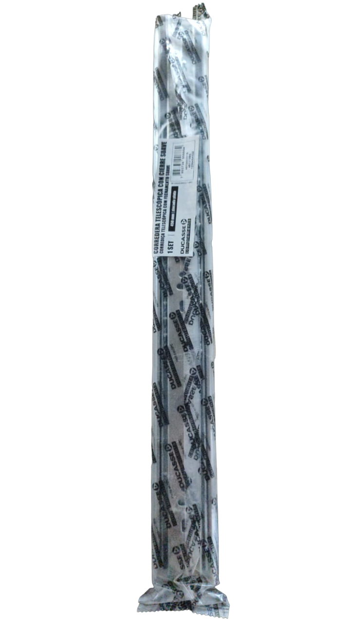 Corredera telescópica cierre suave ducasse 450 mm Caja 12 Pares-3