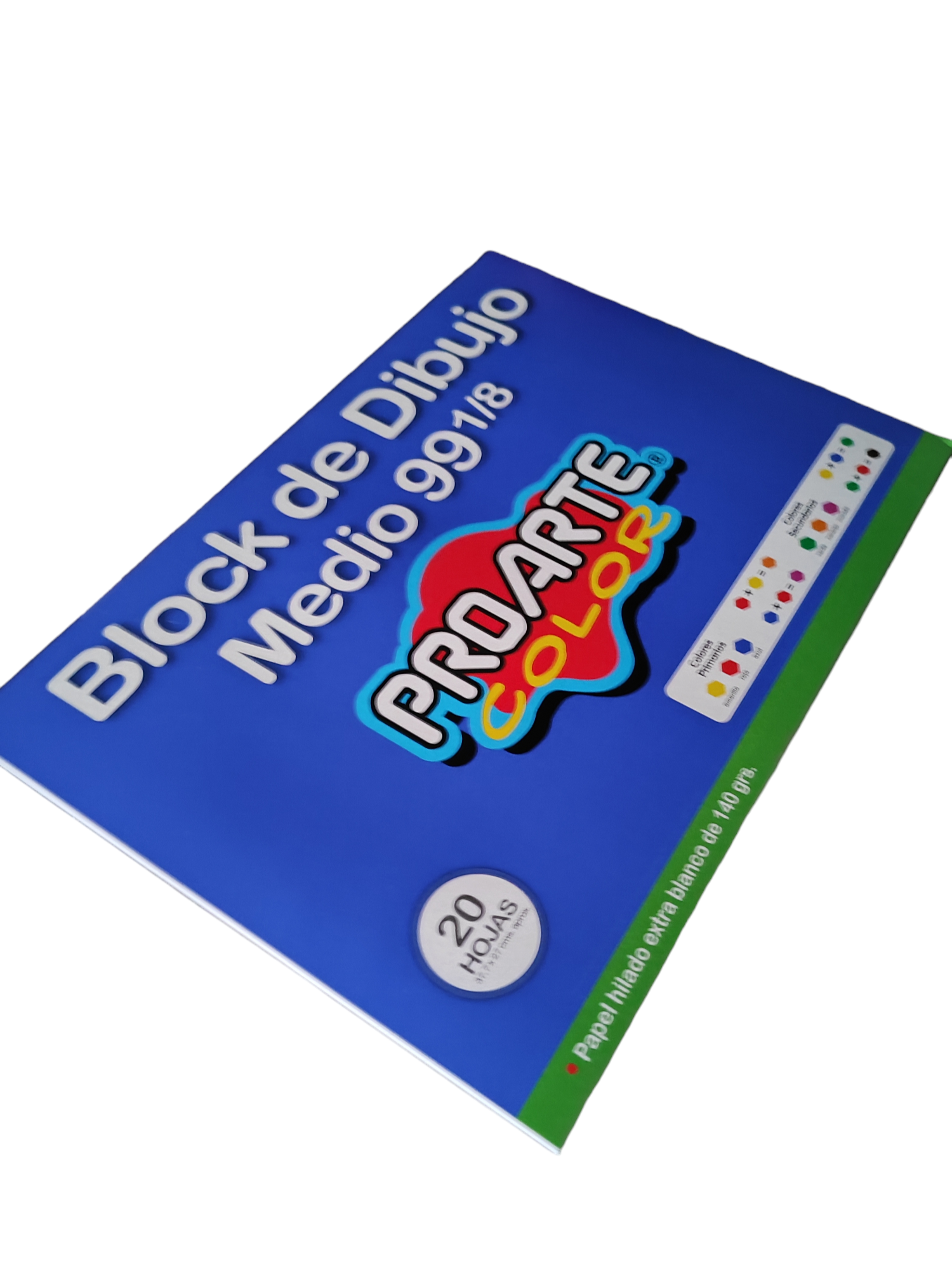 Block N 99 1/8 Proarte 20 Hojas Extra Blanco 140 Grs-2