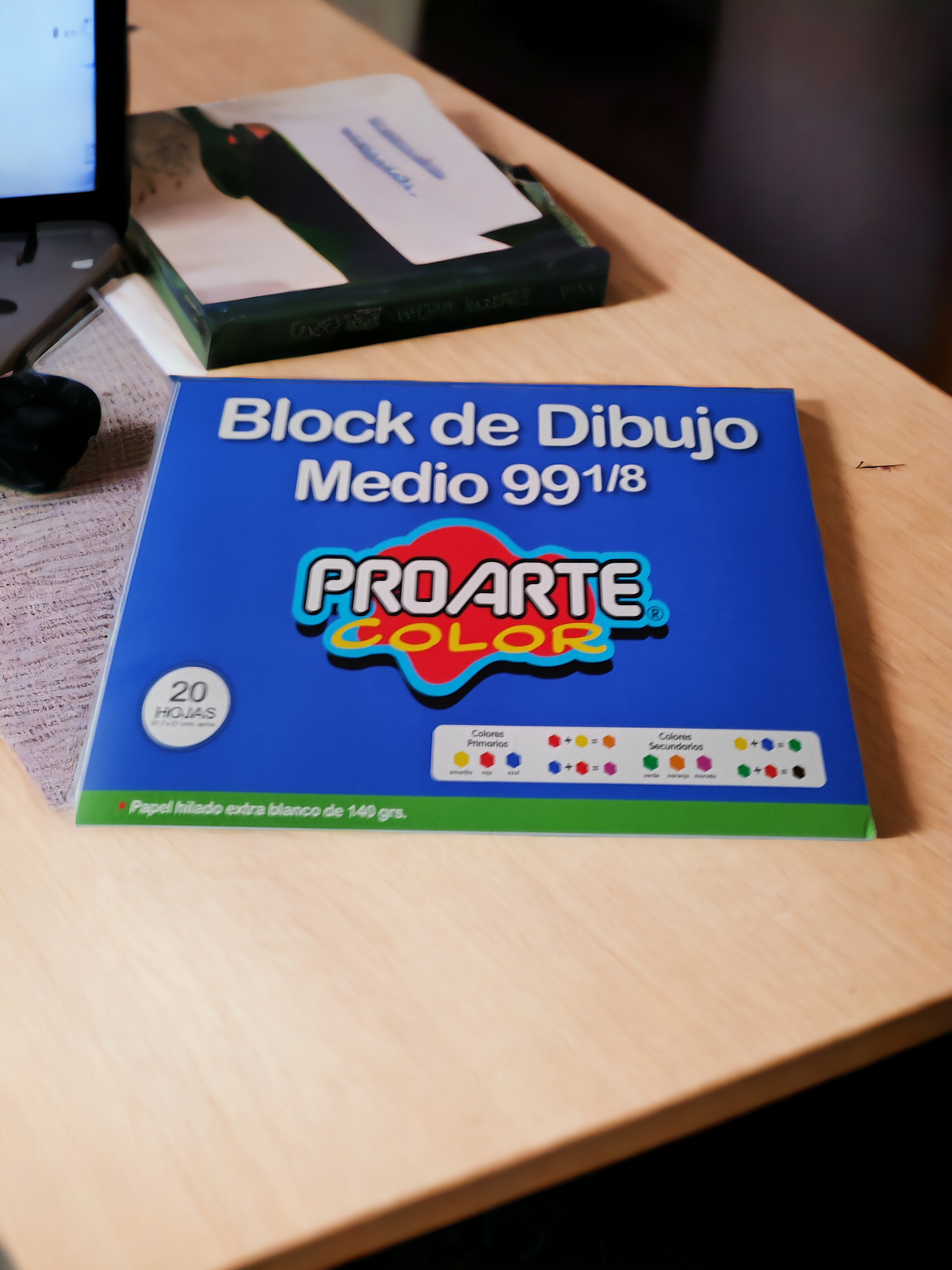 Block N 99 1/8 Proarte 20 Hojas Extra Blanco 140 Grs-3