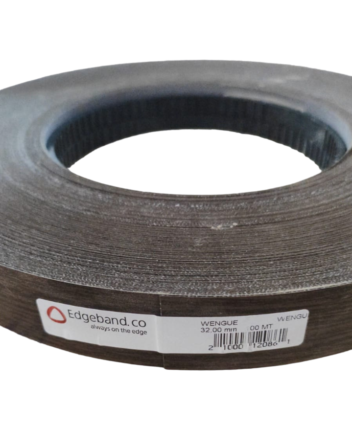 Tapacanto Encolado Rollo 100 Mt 32mm Wengue-1