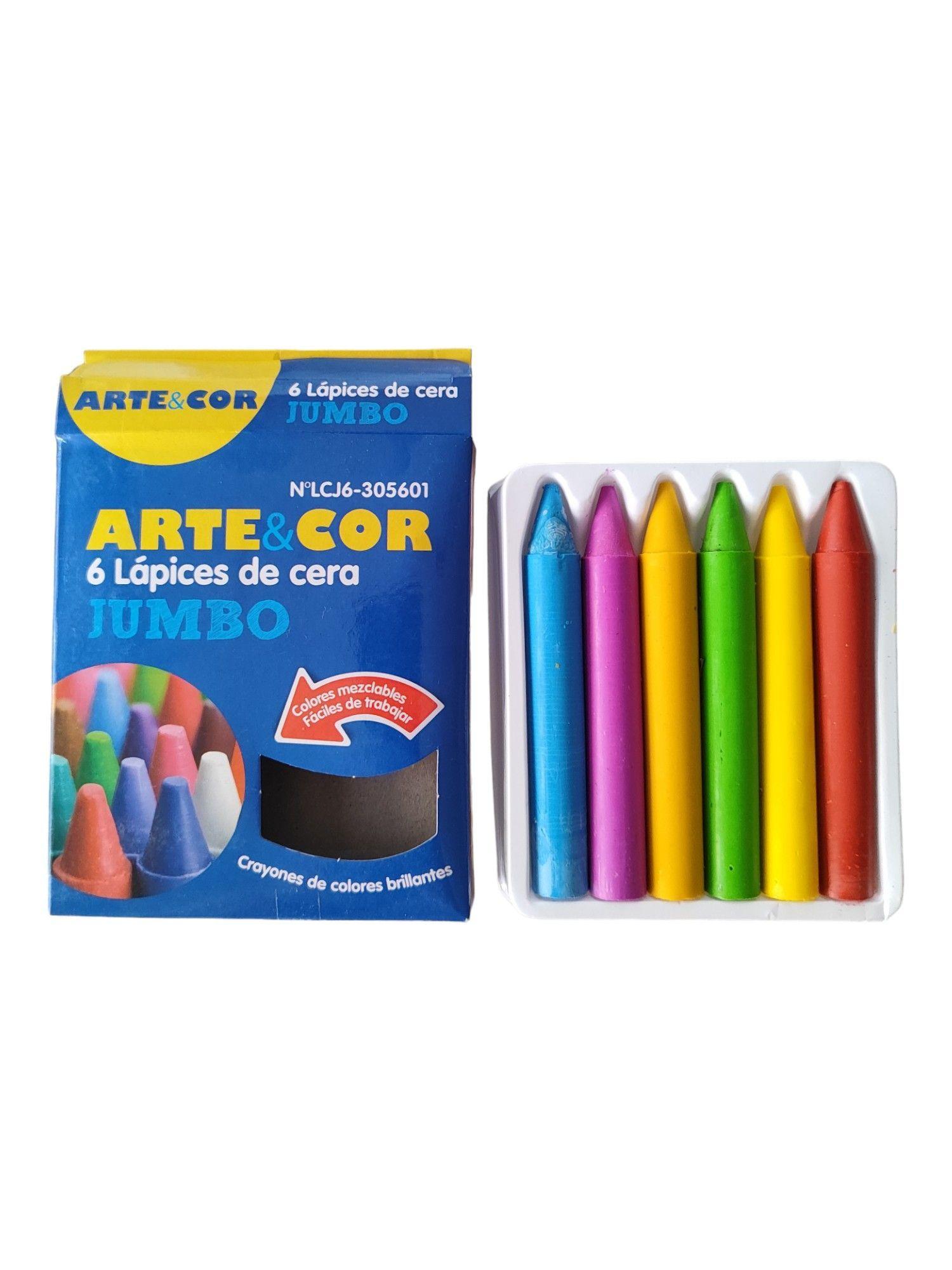 Lapiz Cera Jumbo Caja 6 Colores-1