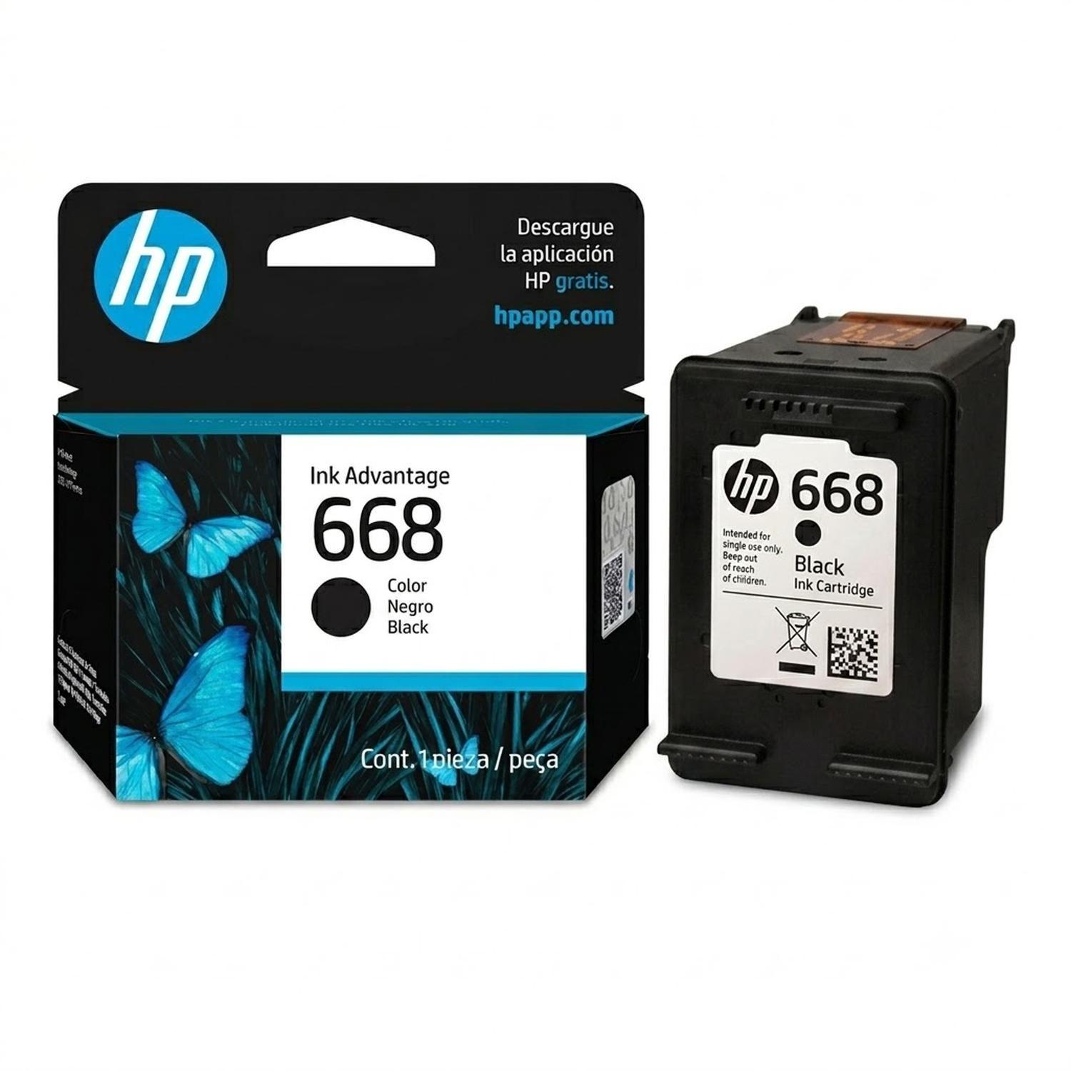 Pack Cartuchos de Tinta HP 668 Negro/Tricolor Original-4
