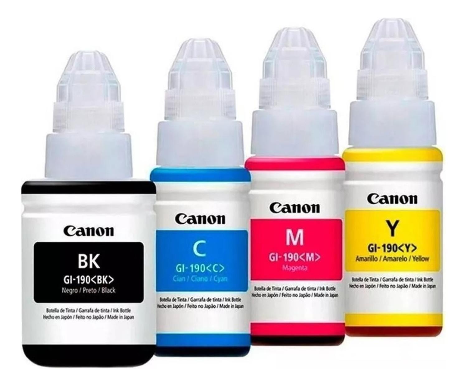 Botellas de Tinta Canon GI-190 Original Pack-0