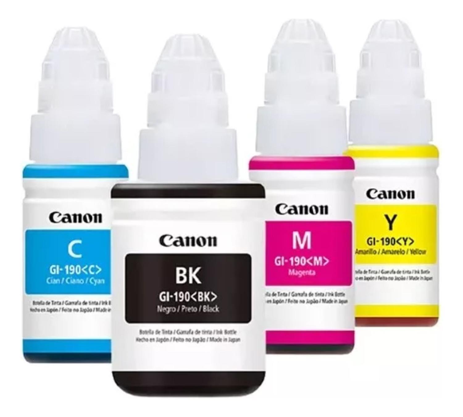Botellas de Tinta Canon GI-190 Original Pack-1