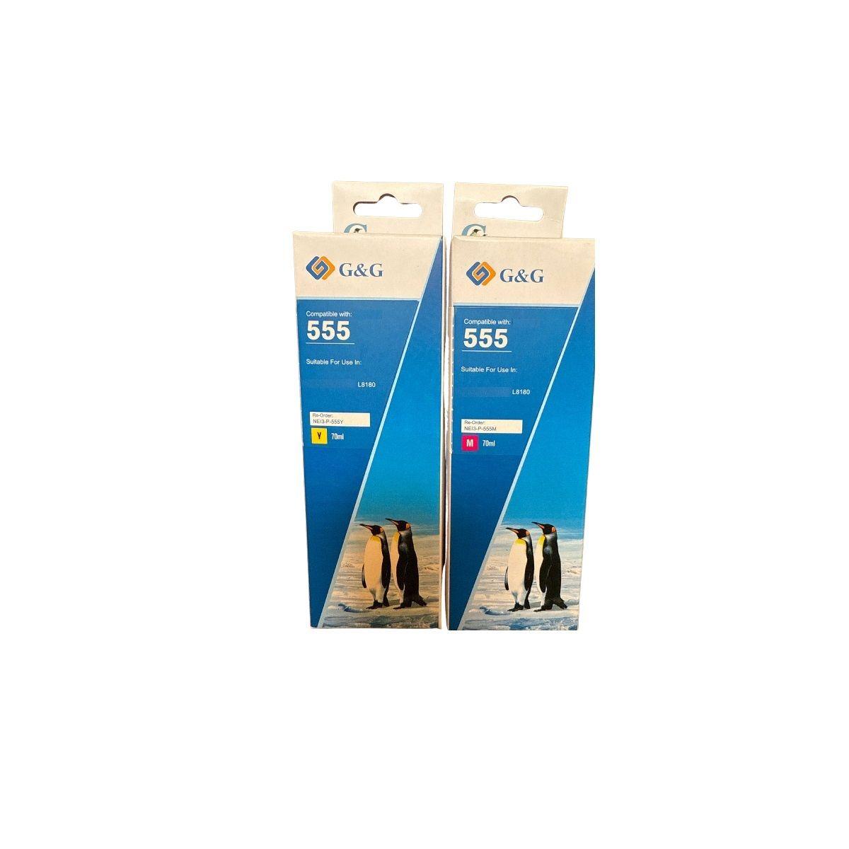 Pack Tintas Compatible para T554/T555 L-8160/L-8180-3