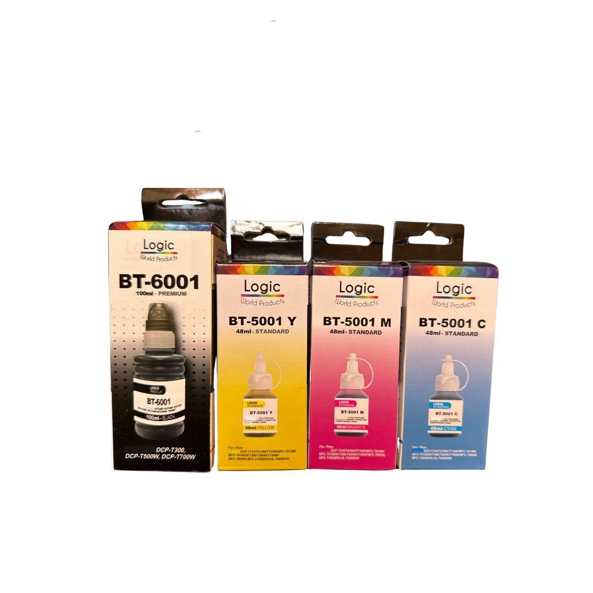 Pack Tintas Compatible para Bt6001/5001 T300/T310/T500W-0