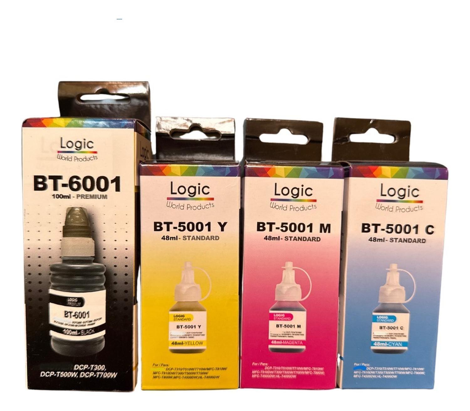 Pack Tintas Compatible Para Bt6001/5001 T300/t310/t500w N/m/c/y-0