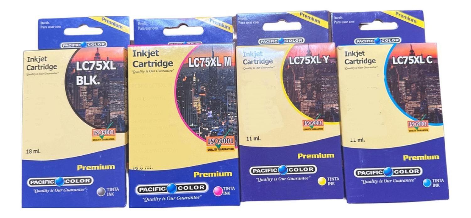 Pack Tintas Compatible Para Lc75 J-432/j-435/j-625/j-6710 N/m/c/y-0
